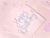 Picture of NAPKINS HAPPY BIRTHDAY BABY PINK 33X33CM